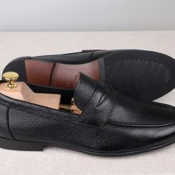 ATESBER By Inc5 MEN FORMAL SLIPPONS-BLACK