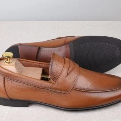 ATESBER By Inc5 FORMAL SLIPPONS-BROWN MEN