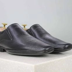 PRIVO By Inc5 MEN FORMAL PU LEATHER SLIP-ON-BLACK