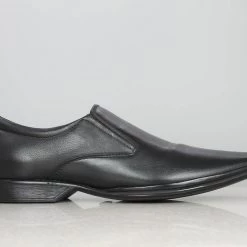 PRIVO By Inc5 NATURAL GRAIN LEATHER SLIPPON-BLACK MEN