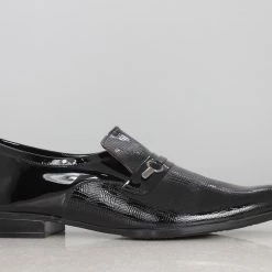 PRIVO By Inc5 MEN BROOCH EMBOSS SLIPPON-BLACK