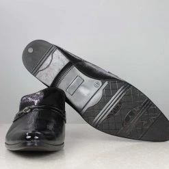 PRIVO By Inc5 MEN BROOCH EMBOSS SLIPPON-BLACK