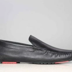 PRIVO By Inc5 MEN MILLED MOCCASIN - BLACK