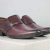 PRIVO By Inc5 MEN BROOCH LEATEHR SLIPPON-WINE