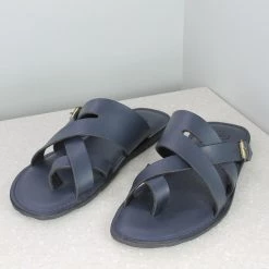 PRIVO By Inc5 FRONT BUCKLE THONG -BLUE