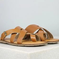 PRIVO By Inc5 MEN FRONT BUCKLE THONG -TAN