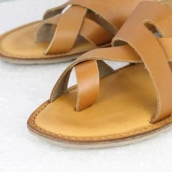 PRIVO By Inc5 MEN FRONT BUCKLE THONG -TAN