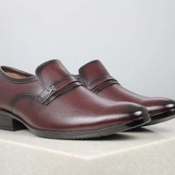 PRIVO By Inc5 MEN CROSS TRIM FORMAL SLIPON-WINE