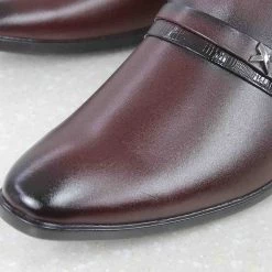 PRIVO By Inc5 MEN CROSS TRIM FORMAL SLIPON-WINE