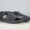 PRIVO By Inc5 TRI-BAND VELCRO CASUAL SANDAL-BLACK
