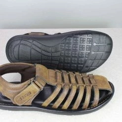 PRIVO By Inc5 TRI-BAND VELCRO CASUAL SANDAL-BROWN