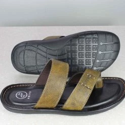 PRIVO By Inc5 THONG PU CASUAL SLIPPER-TAN MEN