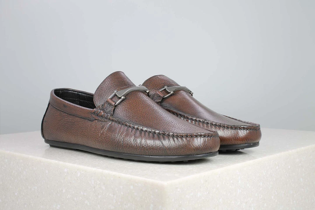 PRIVO By Inc5 MEN LONG VAMP TRIM MOCCASIN-BROWN 3 PRIVO By Inc5 MEN LONG VAMP TRIM MOCCASIN-BROWN