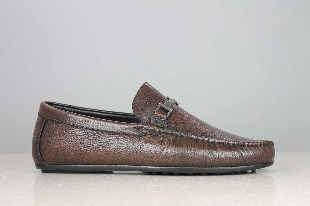 PRIVO By Inc5 MEN LONG VAMP TRIM MOCCASIN-BROWN 4 PRIVO By Inc5 MEN LONG VAMP TRIM MOCCASIN-BROWN