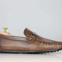 PRIVO By Inc5 MEN BUCKLE STRAP CASUAL DRIVING SHOES-TAN