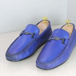 PRIVO By Inc5 BUCKLE STRAP CASUAL DRIVING SHOES-BLUE