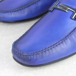 PRIVO By Inc5 BUCKLE STRAP CASUAL DRIVING SHOES-BLUE