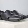 PRIVO By Inc5 MEN POINTED TOE VELCRO SANDAL-BLACK