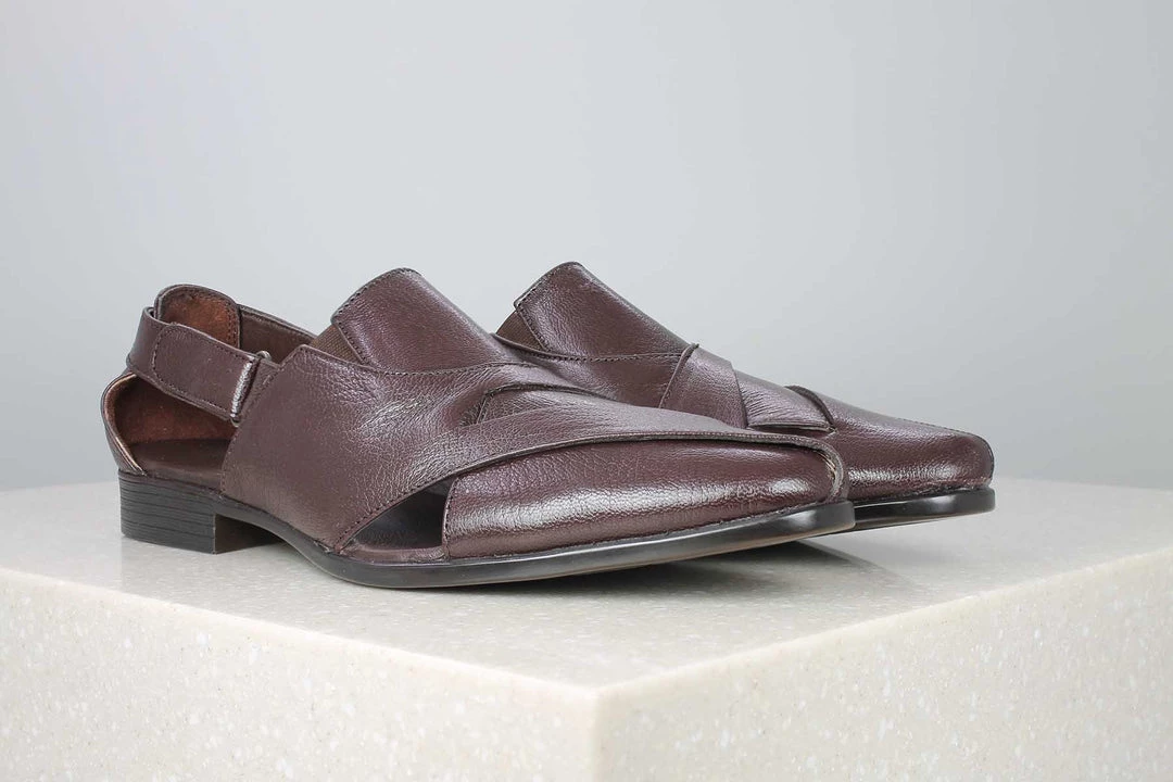 PRIVO By Inc5 MEN POINTED TOE VELCRO SANDAL-CHERRY 3 PRIVO By Inc5 MEN POINTED TOE VELCRO SANDAL-CHERRY