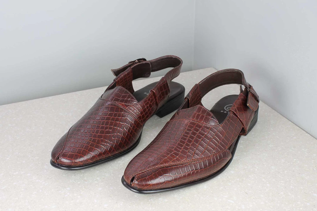 PRIVO By Inc5 MEN POINTED TOE CROCO SANDAL-CHERRY 5 PRIVO By Inc5 MEN POINTED TOE CROCO SANDAL-CHERRY