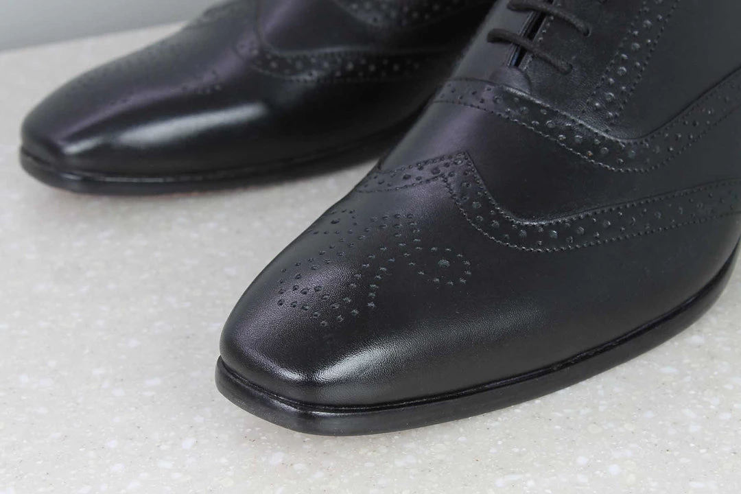 PRIVO By Inc5 MEN BROGUES LACE-UP-BLACK 6 PRIVO By Inc5 MEN BROGUES LACE-UP-BLACK