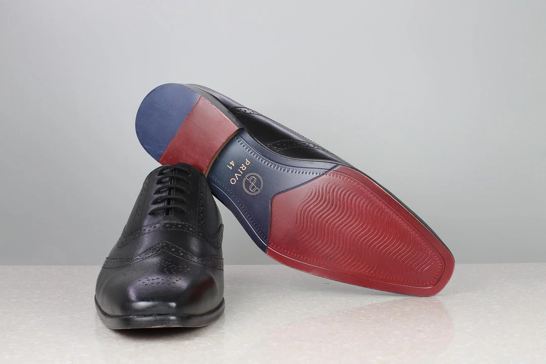 PRIVO By Inc5 MEN BROGUES LACE-UP-BLACK 7 PRIVO By Inc5 MEN BROGUES LACE-UP-BLACK