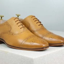 PRIVO By Inc5 LACE-UP DERBY - TAN MEN