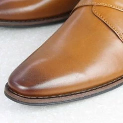 PRIVO By Inc5 FORMALS PU MONK SHOE-TAN
