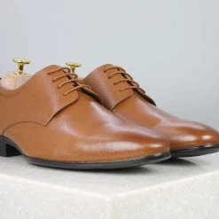 PRIVO By Inc5 MEN OFFICE LACE-UP DERBY-TAN
