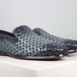 ATESBER By Inc5 MEN INTERLACE SHOES - BLUE