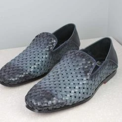 ATESBER By Inc5 MEN INTERLACE SHOES - BLUE