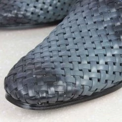 ATESBER By Inc5 MEN INTERLACE SHOES - BLUE