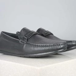 ATESBER By Inc5 TRIM DRIVING SHOES - BLACK_100 MEN