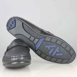 ATESBER By Inc5 TRIM DRIVING SHOES - BLACK_100 MEN