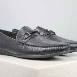 ATESBER By Inc5 MEN TRIM DRIVING SHOES - NAVY