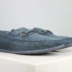 ATESBER By Inc5 MEN TRIM DRIVING SHOES - NAVY