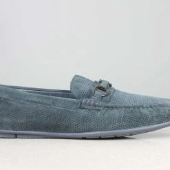 ATESBER By Inc5 MEN TRIM DRIVING SHOES - NAVY