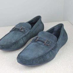 ATESBER By Inc5 MEN TRIM DRIVING SHOES - NAVY