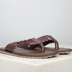 PRIVO By Inc5 MEN TWISTED TWIN STRAP THONG-BROWN