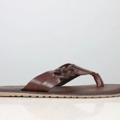 PRIVO By Inc5 MEN TWISTED TWIN STRAP THONG-BROWN