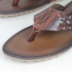 PRIVO By Inc5 MEN TWISTED TWIN STRAP THONG-BROWN