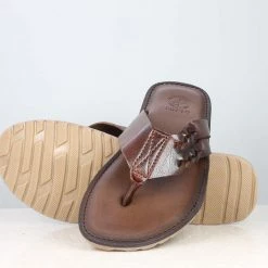 PRIVO By Inc5 MEN TWISTED TWIN STRAP THONG-BROWN