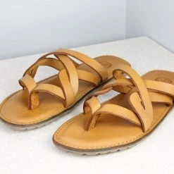 PRIVO By Inc5 BOOMERANG STRAP THONG-TAN