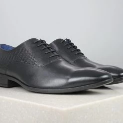 PRIVO By Inc5 MEN PRINTED OXFORD LACE-UP-BLACK