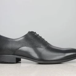 PRIVO By Inc5 MEN PRINTED OXFORD LACE-UP-BLACK