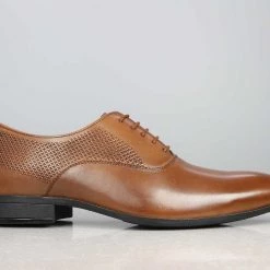 PRIVO By Inc5 PRINTED OXFORD LACE-UP-TAN MEN