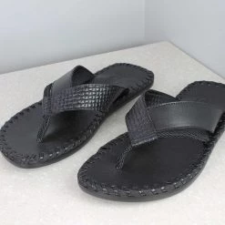 PRIVO By Inc5 EMBOSSED ROPE THONG-BLACK 9 PRIVO By Inc5 EMBOSSED ROPE THONG-BLACK