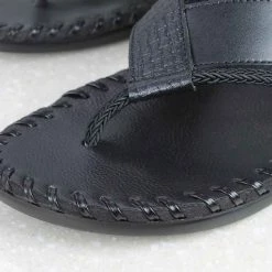 PRIVO By Inc5 EMBOSSED ROPE THONG-BLACK 10 PRIVO By Inc5 EMBOSSED ROPE THONG-BLACK