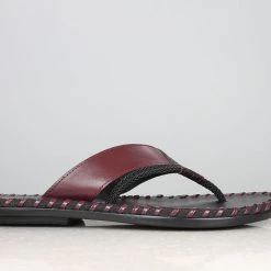 PRIVO By Inc5 EMBOSSED ROPE THONG-MAROON