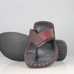 PRIVO By Inc5 EMBOSSED ROPE THONG-MAROON